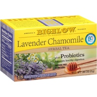 Bigelow Tea Lavender Chamomile Herbal Tea Plus Probiotics