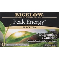 Bigelow Tea Peak Energy Black Tea Plus Extra L-theanine & Caffeine