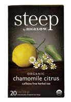 Bigelow Tea Steep Organic Caffeine Free Herbal Tea Chamomile Citrus