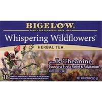 Bigelow Tea Whispering Wildflowers Herbal Tea Plus L-Theanine