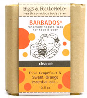 Biggs & Featherbelle Handmade Natural Soap Bar Barbados Grapefruit and Orange