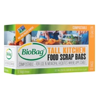 Biobag Food Scrap Bags Tall Kitchen 13 Gallon Compostable