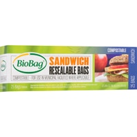 Biobag Sandwich Resealable Bags Compostable