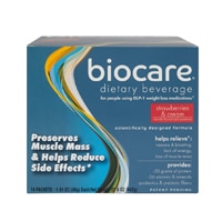 Biocare Dietary GLP-1 Beverage - Pack of 14 Strawberries & Cream