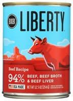 Bixbi Liberty Wet Dog Food Beef Broth & Beef Liver Recipe