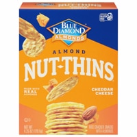 Blue Diamond Almond Nut-Thins Nut & Rice Cracker Snacks Cheddar Cheese