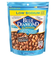 Blue Diamond Kosher Almonds Lightly Salted - LowSodium