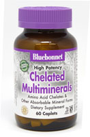 Bluebonnet Nutrition High Potency Chelated Multiminerals With Iron