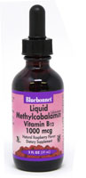 Bluebonnet Nutrition Liquid Methylcobalamin Vitamin B12 Natural Raspberry