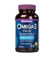 Bluebonnet Nutrition Omega-3 Fish Oil Brain Health Lemon