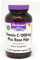 Bluebonnet Nutrition Vitamin C-1000 Plus Rose Hips