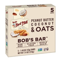 Bob's Red Mill Gluten Free Oat Bar Peanut Butter Coconut & Oats