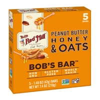 Bob's Red Mill Gluten Free Oat Bar Peanut Butter Honey & Oats