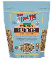 Bob's Red Mill Organic Whole Grain Rolled Oats Extra Thick