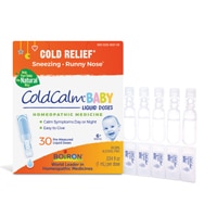 Boiron ColdCalm Baby Liquid Doses Cold Relief-Sneezing-Runny Nose-Nasal Congestion