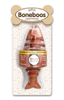 Boneboos Dog Chew Toy Bone Infused Fish Shape Salmon