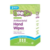 Boogie Baby Antibacterial Hand Wipes Alcohol-Free Aloe