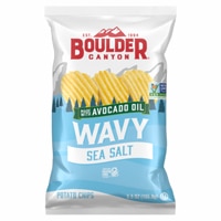 Boulder Canyon Avocado Oil Wavy Potato Chips Sea Salt