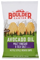 Boulder Canyon Kettle Chips Gluten Free Avocado Oil Malt Vinegar & Sea Salt