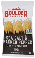 Boulder Canyon Kettle Cooked Potato Chips Sea Salt & Cracked Pepper