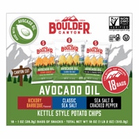 Boulder Canyon Kettle Style Potato Chips with Avocado Oil Variety Pack Variety