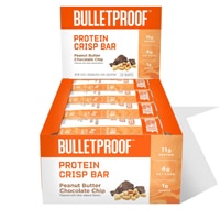 Bulletproof Crisp Protein Bar Peanut Butter Chocolate Chip