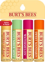 Burt's Bees Freshly Picked Lip Balm - 4 Pack - Watermelon+Sweet Mandarin + Cucumber Mint+Beeswax