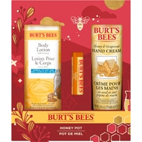 Burt's Bees Holiday Hand Cream - Body Lotion and Lip Balm Gift Set Honey Pot