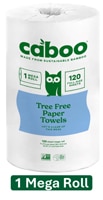 Caboo Paper Towels Tree Free Bamboo Plastic Free 120 Sheets