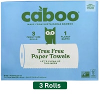 Caboo Paper Towels Tree Free Bamboo Plastic Free 75 Sheet Roll