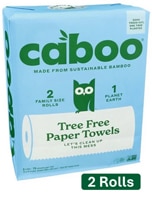 Caboo Paper Towels Tree Free Bamboo Plastic Free 75 Sheet Roll