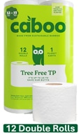 Caboo Toilet Paper Tree Free Bamboo 2-Ply 300 Sheet Roll