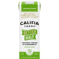 Califia Farms Dairy Free Unsweetened Better Half Almond Milk Half and Half