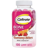 Caltrate Gummy Bites Bone Strength Black Cherry Orange & Strawberry