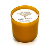 Calyan Wax Co Soy Candle Glass Jar Vetiver Tonka