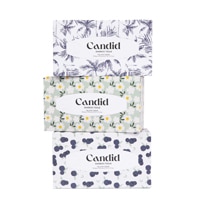 Candid Facial Tissue Bamboo Plastic Free 3-Ply 134 Sheet Box
