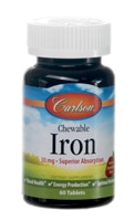 Carlson Chewable Iron Natural Strawberry