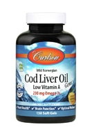 Carlson Cod Liver Oil Gems™ Low Vitamin A Lemon