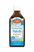 Carlson Kid's Norwegian Fish Oil Omega-3s Natural Lemon