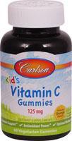 Carlson Kid's Vitamin C Gummies Natural Orange