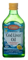 Carlson Norwegian Cod Liver Oil Lemon