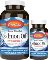 Carlson Norwegian Salmon Oil BOGO 180 Ct + 50 Ct