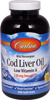 Carlson Wild Norwegian Cod Liver Oil Natural Lemon