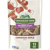 Cascadian Farm Organic Granola No Added Sugar Cinnamon Apple