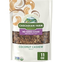 Cascadian Farm Organic Granola No Added Sugar Coconut Cashew