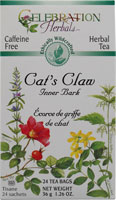 Celebration Herbals Herbal Tea Caffeine Free Cat's Claw Inner Bark