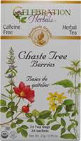 Celebration Herbals Organic Chaste Tree Berries Tea Caffeine Free