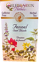 Celebration Herbals Organic Fennel Seed Blonde Tea Caffeine Free