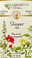 Celebration Herbals Organic Ginger Root Tea Caffeine Free