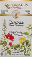 Celebration Herbals Organic Oatstraw Green Flowering Tea Caffeine Free